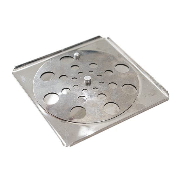 10x Grelhas Quadradas 10x10cm para Ralo Inox Anti Odor Gq1010 - 3