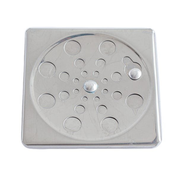 3x Grelhas Quadradas 10x10cm para Ralo Inox Anti Odor Gq1003 - 1