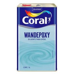 Diluente Epóxi Coral Wandepoxy 5L - 1 Diluente Epóxi Coral Wandepoxy 5L - 1