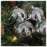 36 Bolas Enfeite Natalino Árvore de Natal Prata 80mm - 1