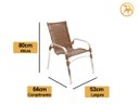 Ver mais imagens de Kit 4 Cadeiras e Mesa, 2 Espreguiçadeiras, 1 Balanço Ninho e 1 Chaise em Alumínio