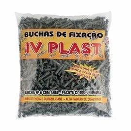 Bucha Plástica Iv Plast S6 Pacote com 1000 - 2