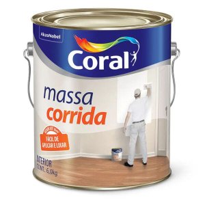 Massa Corrida PVA Coral 6kg Branco