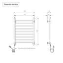 Ver imagem 6 de Toalheiro Elétrico Seccare Quadratto, 100 Watts, Branco - 220 Volts