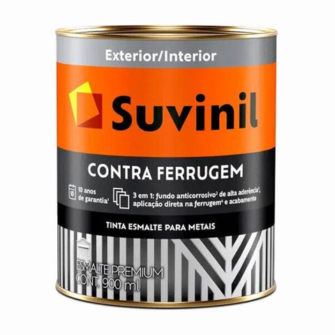 Tinta Esmalte Suvinil Brilho Contra Ferrugem 900ml Branco