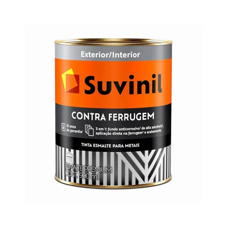 Tinta Esmalte Suvinil Brilho Contra Ferrugem 900ml Branco
