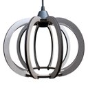 Ver imagem 1 de Luminária Lustre Pendente Caroá New York Dia Madeira Teto Sala Quarto Cozinha Balcão Cinza