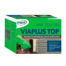 Argamassa Impermeabilizante Viapol Viaplus Top Cinza 18kg - 1