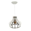 Ver imagem 2 de Luminária Lustre Pendente Caroá Moscou 15H Madeira Teto Sala Quarto Cozinha Balcão Branco
