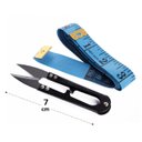 Ver imagem 3 de Fita Métrica 1,5m E Tesoura Costura Costureira Alfaiate Artesanato