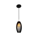 Ver imagem 2 de Luminária Lustre Pendente Madeira Caroá Dubai 40cm Teto Mesa Sala Ilha Cozinha Balcão Preto