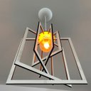 Ver imagem 3 de Luminária Pendente Madeira Caroá Quadrado Teto Sala Quarto Cozinha Balcão Branco