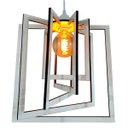 Ver imagem 1 de Luminária Pendente Madeira Caroá Quadrado Teto Sala Quarto Cozinha Balcão Branco