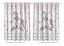 Ver imagem 2 de Cortina Infantil Quarto Unicórnio Mod 6 + 3 Capas Almofada