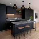 Ver imagem 4 de Luminária Lustre Pendente Madeira Caroá Pequim G Teto Mesa Sala Ilha Cozinha Balcão Preto