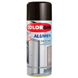 Tinta Spray Para Alumínio Colorgin Alumen 350ml Preto - 1
