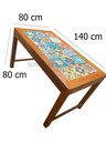 Ver imagem 2 de mesa de jantar madeira demolição 1,40 pisos ladrilhos hidráulico bancada MINAS ARTE PRÓPRIA mesa1,40