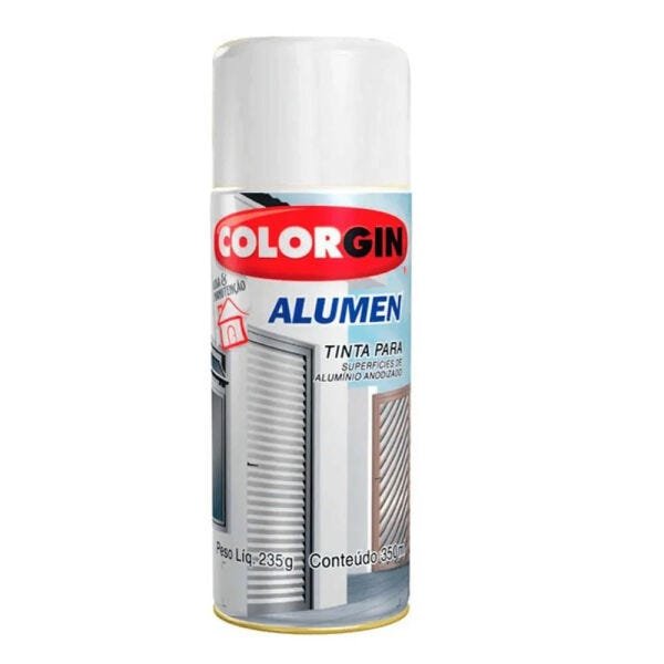 Tinta Spray Para Alumínio Colorgin Alumen 350ml Branco - 1