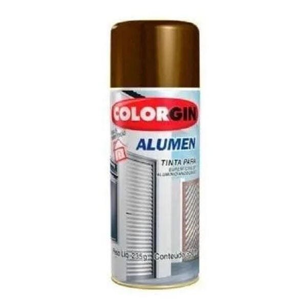 Tinta Spray Para Alumínio Colorgin Alumen 350ml Bronze Claro - 1