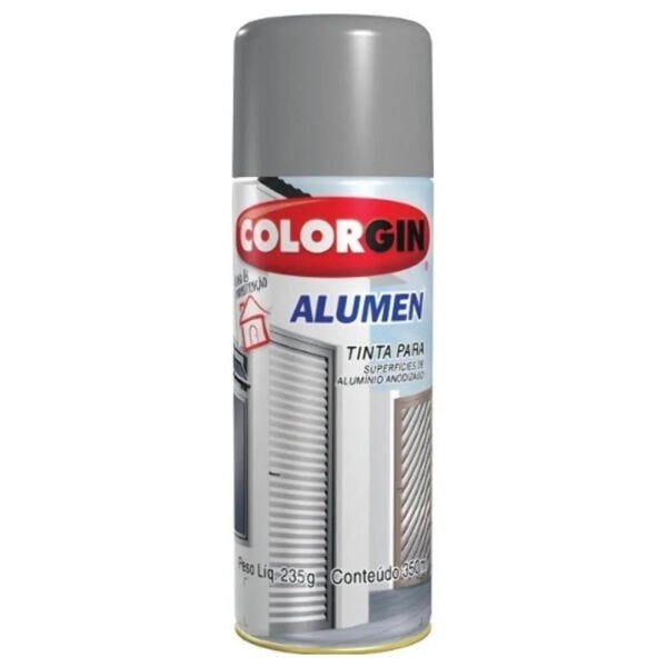Tinta Spray Para Alumínio Colorgin Alumen 350ml Alumínio - 1