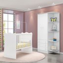 Ver imagem 1 de Quarto Infantil Completo Estrela 2 Portas 3 Gavetas Branco - Pnr Móveis
