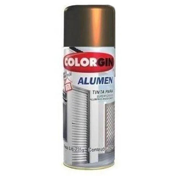 Tinta Spray Para Alumínio Colorgin Alumen 350ml Bronze Escuro