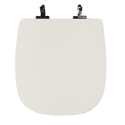 Assento Sanitário Poliéster para Louça Art (incepa) Super Luxo Cromado (reb. Oculto) Biscuit