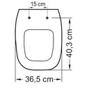 Ver imagem 5 de Assento Sanitário Poliéster para Louça Art (incepa) Super Luxo Cromado (reb. Oculto) Biscuit
