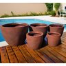 Vaso para Plantas em Polietileno 27 Litros 33x37cm Marrom - 2