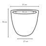 Vaso para Plantas em Polietileno 27 Litros 33x37cm Marrom - 3