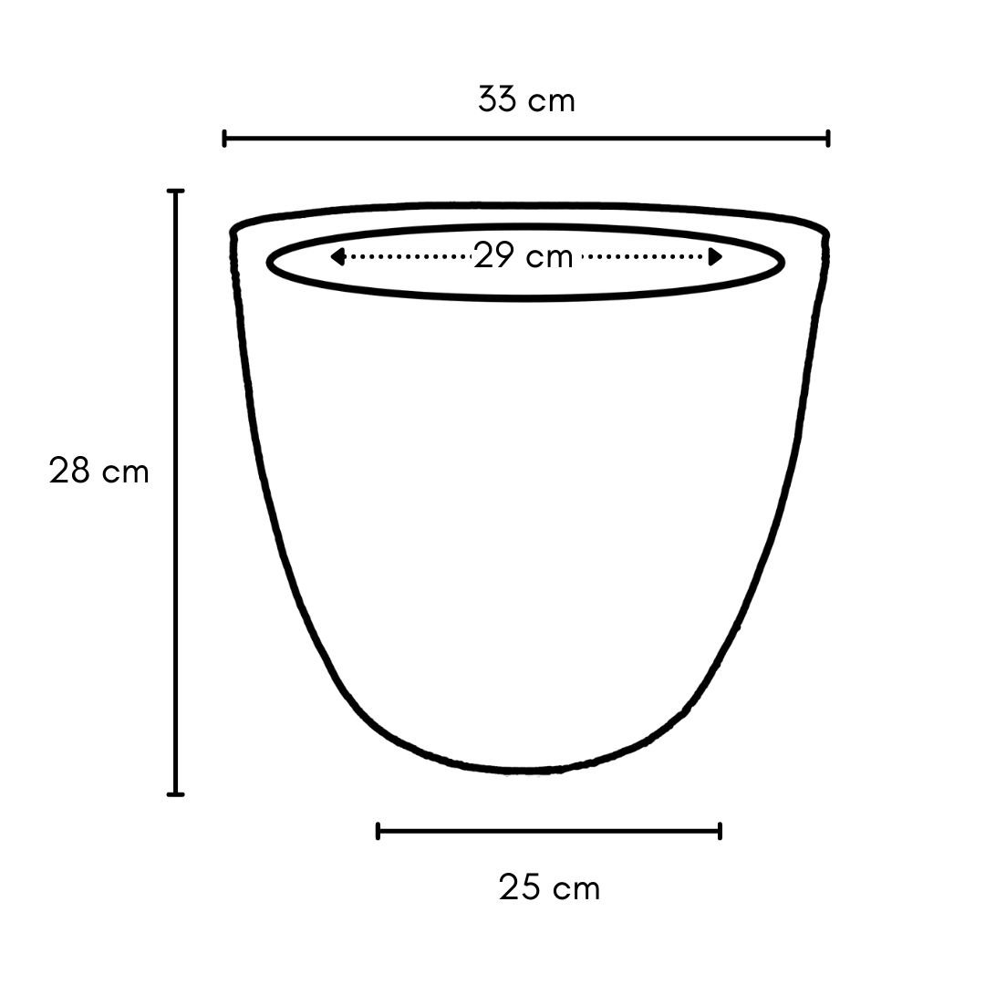 Vaso para Plantas Redondo de Polietileno 28x33cm 19 - 3
