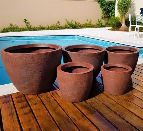 Vaso para Plantas Redondo de Polietileno 28x33cm 19 - 2