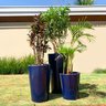 Vaso para Plantas Redondo em Polietileno 43x36cm Azul - 5