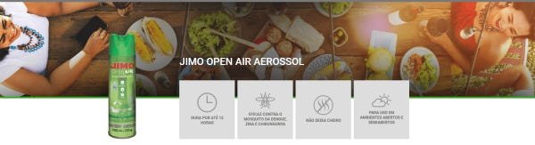 Repelente Aerossol Jimo Open Air 300ml