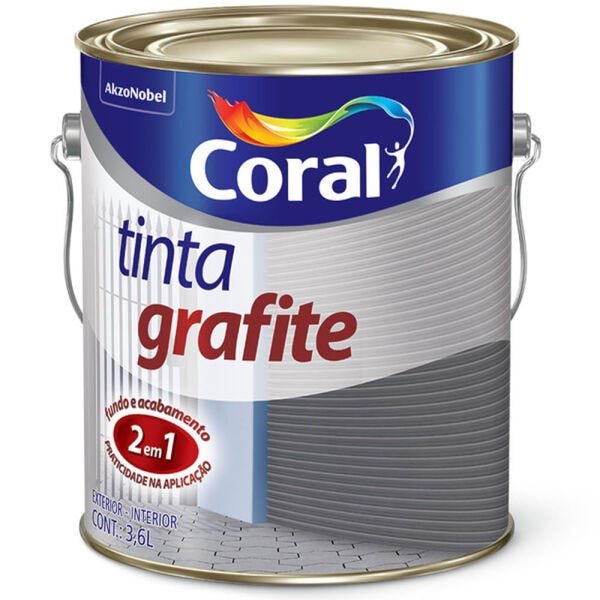 Tinta Esmalte Grafite Coral 3,6L Escuro - 1