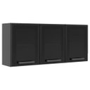 Ver imagem 1 de Armário Aéreo de Aço 3 Portas Vidro Estilo Bertolini