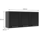 Ver imagem 2 de Armário Aéreo de Aço 3 Portas Vidro Estilo Bertolini