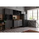 Ver imagem 3 de Armário Aéreo de Cozinha em Aço 2 Portas Estilo - Bertolini