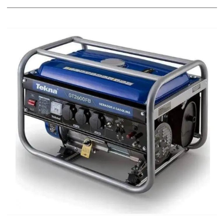 GERADOR TEKNA A GASOLINA 2.5KVA 2500W 115/230V 60HZ MONO 4TEMPOS GT2600FB
