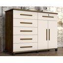 Ver imagem 1 de COMODA 6 GAVETAS 2 PORTAS CANELA OFF WHITE
