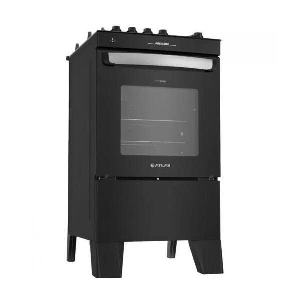 Fogão Agile Up Glass 4 Bocas com Forno Atlas - 3