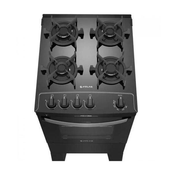 Fogão Agile Up Glass 4 Bocas com Forno Atlas - 6
