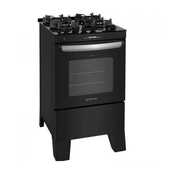 Fogão Agile Up Glass 4 Bocas com Forno Atlas - 2