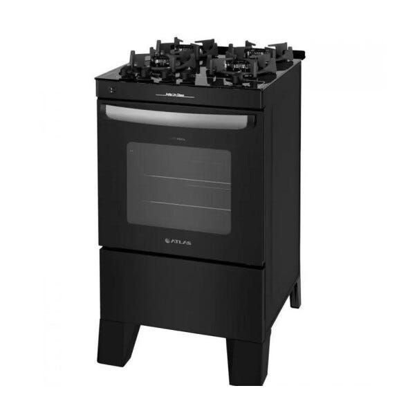 Fogão Agile Up Glass 4 Bocas com Forno Atlas - 8
