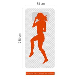 Colchão de Molas Ensacadas One Face Gazin New York Solteiro 88cm - 7