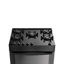 Ver imagem 4 de Fogão 5 Bocas Mônaco Top Glass Atlas - Mesa de Vidro - Mega Chama - Bivolt - Forno 86,5 L - Preto