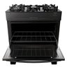 Fogão 5 Bocas Mônaco Top Glass Atlas - Mesa de Vidro - Mega Chama - Bivolt - Forno 86,5 L - Preto - 6