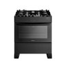Fogão 5 Bocas Mônaco Top Glass Atlas - Mesa de Vidro - Mega Chama - Bivolt - Forno 86,5 L - Preto - 2