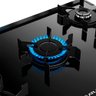 Fogão 5 Bocas Mônaco Top Glass Atlas - Mesa de Vidro - Mega Chama - Bivolt - Forno 86,5 L - Preto - 5