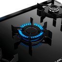 Ver imagem 5 de Fogão 5 Bocas Mônaco Top Glass Atlas - Mesa de Vidro - Mega Chama - Bivolt - Forno 86,5 L - Preto